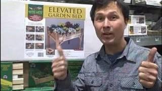 Waist Height Raised Garden Kit & New Organic Seeds at Home Depot