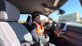 UP Iron Ore Train vs BNSF Stack Train! Pinkerton Security Checks Me at Cajon Pass Railway Summit.