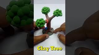 Polymer clay Tree #shorts | miniature tree #shorts | Tree make with clay