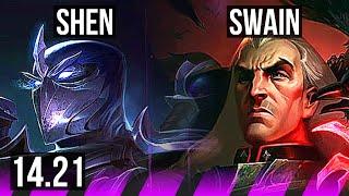 SHEN & Corki vs SWAIN & Tristana (SUP) | KR Grandmaster | 14.21