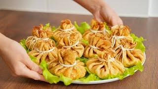 The best appetizer for Christmas and New Year 2023  Pancakes with chicken and mushrooms