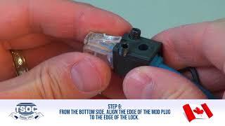 HOW TO INSTALL A MP-RJ45LKBK SECURITY LOCK - The TSOC™ Minute