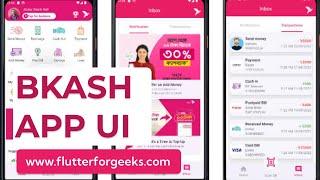 Flutter Tutorial: Building a bKash UI Clone - Mobile Wallet App Design