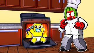 Can YOU SURVIVE THE CRAZY CHEF In Roblox