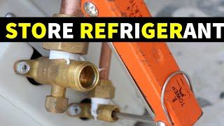 HOW TO STORE REFRIGERANT IN OUTDOOR UNIT.  || Jabirwaqas.com