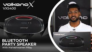 VXS400 Portable Water Resistant Bluetooth Speaker | Tech Review and Unboxing | VolkanoX