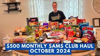 HUGE $500 SAMS CLUB HAUL | October 2024 | Family of 5