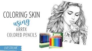  Let's Color Skin with Arrtx Colored Pencils | Featuring Lu Art Dreams