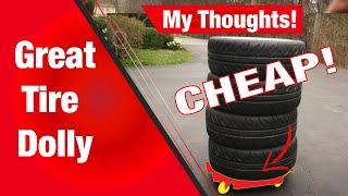 MaxxHaul Tire Dolly, Unboxing and Review -  Garage Organization Ideas - Gas Tachs Reviews