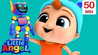 Toys With Friends Song + More | Little Angel | Kids Cartoon Show | Healthy Habits for kids