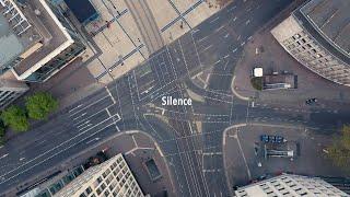 SILENCE - Frankfurt From the Air During the Coronavirus Lockdown in April 2020