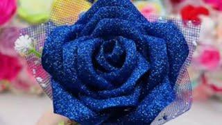 Satin Ribbon Flower | How to make Satin Ribbon Rose Flowers  DIY HOME