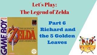 Let's Play: The Legend of Zelda Link's Awakening Part 6 Richard and the 5 Golden Leaves