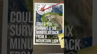 Could you survive a mountain lion attack? #shorts