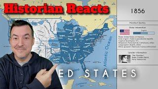 The History of the United States: Every Year - Dragon Historian Reaction