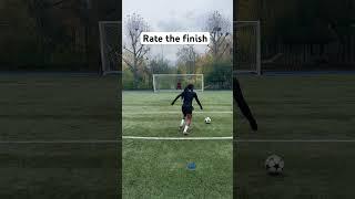 Rate the finish 1-10 #soccer #football #shorts