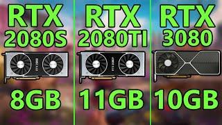 RTX 2080 Super VS RTX 2080 TI VS RTX 3080 - 8 Games Tested in 4K