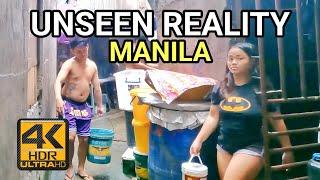 WILL YOU WALK HERE | Unseen Super Alleyways Life in San Nicolas Manila Philippines [4K HDR] 
