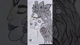 Radhe Krishna #simple arts #on the music