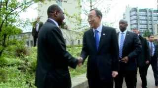 UN Secretary-General and UN Heads meet in a paper-smart environment at ITU, Geneva.