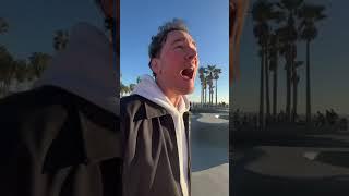 Cian Ducrot - Singing “I’ll be waiting” in a skatepark in LA #shorts