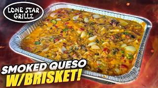 ULTIMATE SMOKED QUESO Recipe with BRISKET | Lone Star Grillz Pellet Smoker