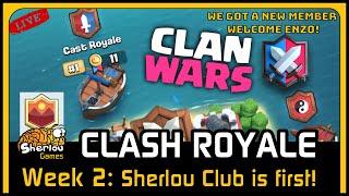 Clash Royale Clan War 2 River Race: Sherlou Club is first!