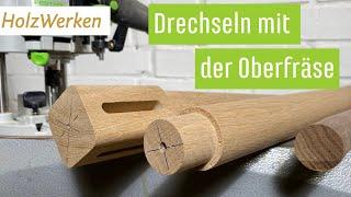 Traumkombination? Oberfräse auf der Drechselbank