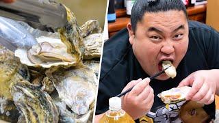 Ăn hàu vô tận cùng các đô vật sumo trẻ