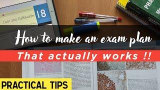 How to make an Exam plan that *actually works* | Practical tips | Aslack saleem