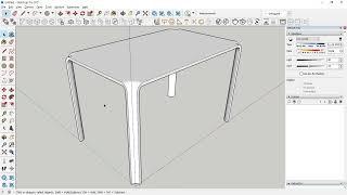 20230628 스케치업 팔로우미를 이용한 모델링과 식탁 모델링하기