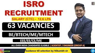 ISRO SCIENTIST / ENGINEER RECRUITMENT (2023) | LATEST GOVERNMENT JOB IN ENGLISH