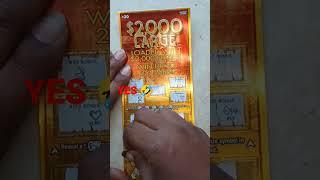 NEW 2,000 LARGE!YES ! found two matches! PROFIT! #michiganlottery #winner #bigwin #money #scratcher