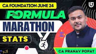 CA Foundation Stats Marathon | CA Foundation June 24 Stats Marathon | CA Pranav Popat