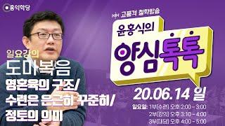 [양심톡톡 Live] 200614 일요(45회)_1부 진행:무위/2부:도마복음/3부:대담_영혼육의 구조/수련은 은근히 꾸준히/정토의 의미