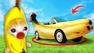 Banana Cat's Upgrade: From Bike to Banana Car!!!  Baby Banana Cat Compilation | Happy Cat MEME 