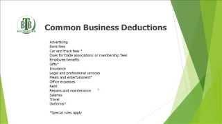 Business Deductions   What Can I Deduct