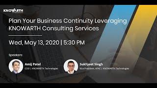 Webinar : Plan Your Business Continuity Leveraging KNOWARTH  Consulting Services