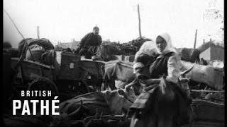 Turkish Troops  & Civilian Refugees In Balkan War (1912)