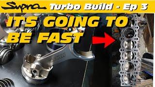 Supra Turbo Build - Episode 3 - Installing Rings and Dropping Rods