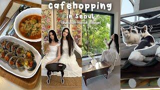 Cafehopping in Seoul  Bukchon Hanok Village, hidden spots, korean exhibitions, vegan food, palace!