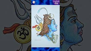 Lord shiva drawing tutorial #shorts #shivratri