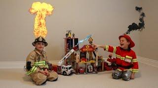 Playing with ... Fireman and Fire Truck Toys!