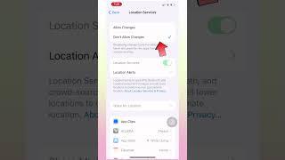 How to lock location iPhone