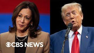 Kamala Harris with slim lead on Trump in new CBS News poll