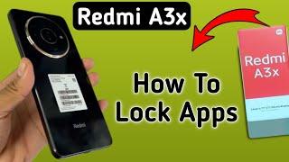 Redmi A3x app lock kaise lagaye, how to set app lock in redmi, how to lock apps in Redmi, app lock s