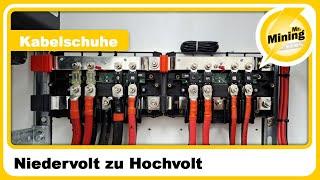 Unterschied Niedervolt zu Hochvolt Batterie Systeme in der Praxis. Wie verarbeite ich Kabelschuhe!