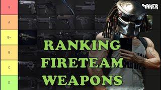 RANKING FIRETEAM WEAPONS ON PREDATOR HUNTING GROUNDS 2024