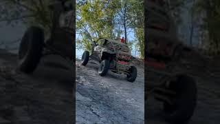 Tommy hitting slate rock at Tackett creek