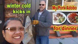 My simple PORK ADOBO cooking/ Pinoy food / Filipina Canadian vlog